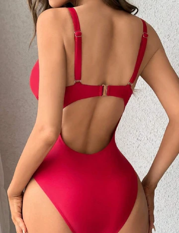 Costum de baie SHEIN, rosu Rosu