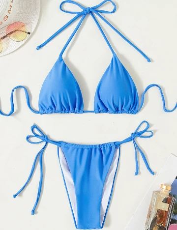 Costum de baie SHEIN, albastru Albastru