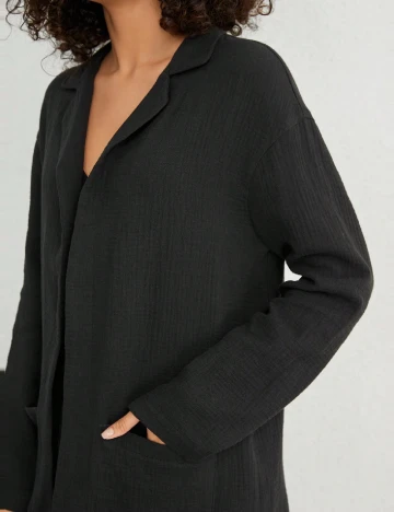 Blazer SHEIN, negru Negru