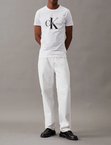 Tricou Calvin Klein Jeans, alb