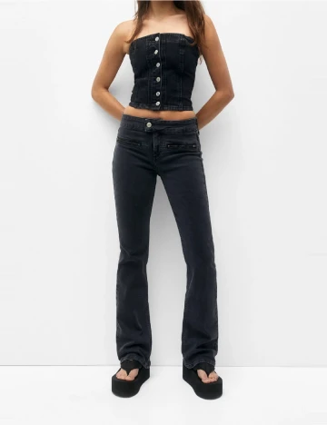 Top Pull&Bear, negru
