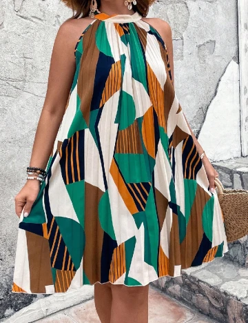 Rochie scurta SHEIN CURVE, mix culori Mix culori