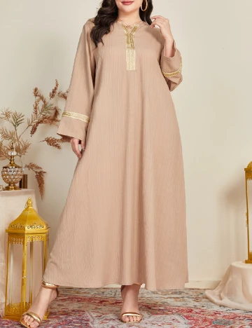 Rochie lunga SHEIN CURVE, crem Crem