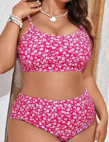 Costum de baie SHEIN CURVE, roz Roz