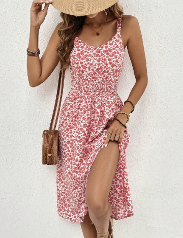 Rochie medie SHEIN, floral print Floral print