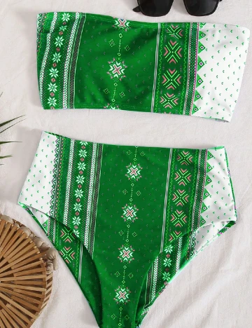 Costum de baie SHEIN, verde Verde