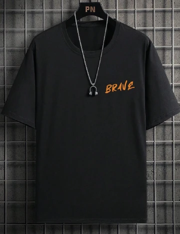Tricou SHEIN Plus Size Men, negru