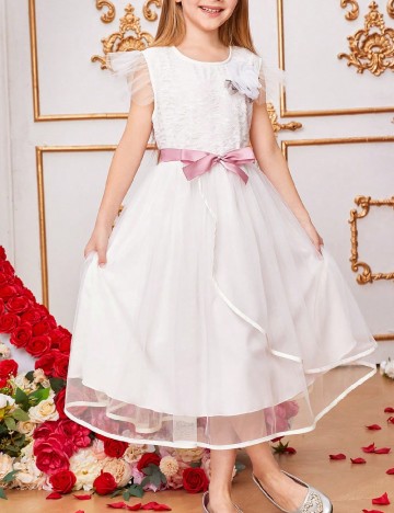 
						Rochie Shein Kids, alb