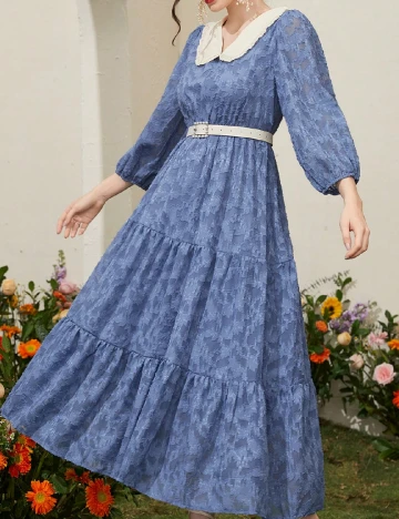 Rochie lunga SHEIN, albastru Albastru