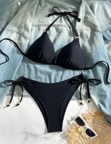
						Costum de baie SHEIN, negru