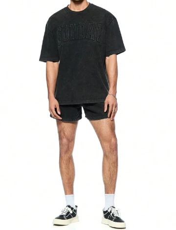 Pantaloni scurti SHEIN, negru Negru