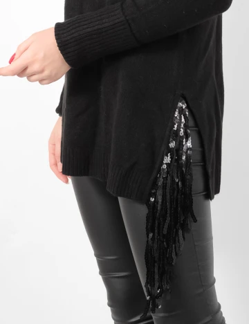 Pulover Motivi, negru, XS