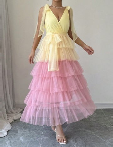 
						Rochie lunga SHEIN, mix culori