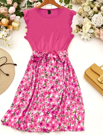Rochie scurta SHEIN, roz Roz