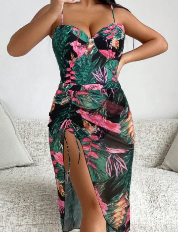 
						Costum de baie SHEIN, verde