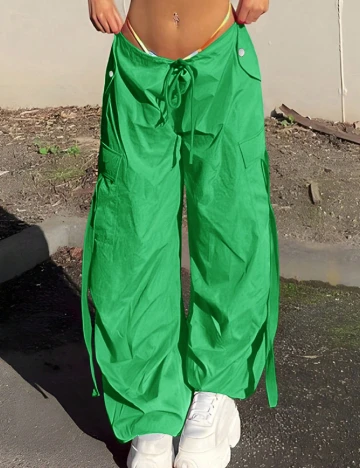Pantaloni SHEIN, verde Verde