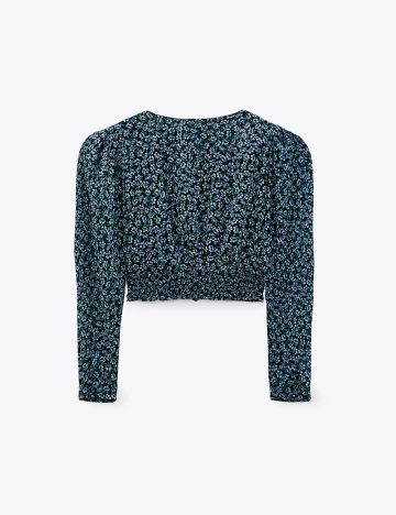 Top Zara, model floral, XS Floral print