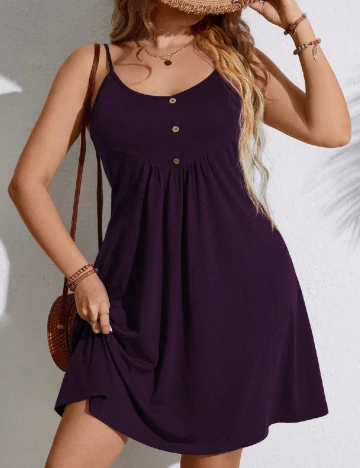 Rochie scurta SHEIN CURVE, mov Mov