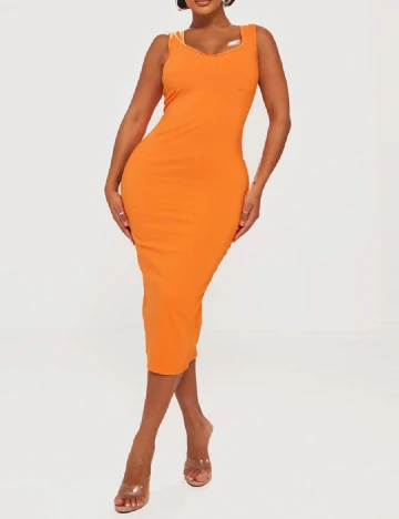 Rochie medie PRETTYLITTLETHING, portocaliu Portocaliu