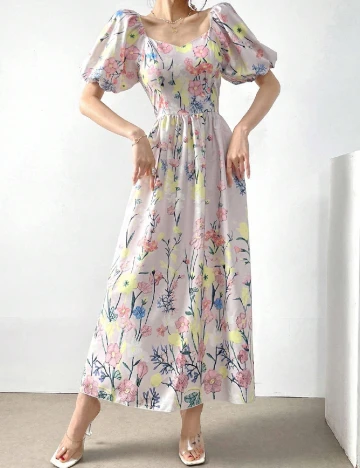 Rochie lunga SHEIN, roz Roz