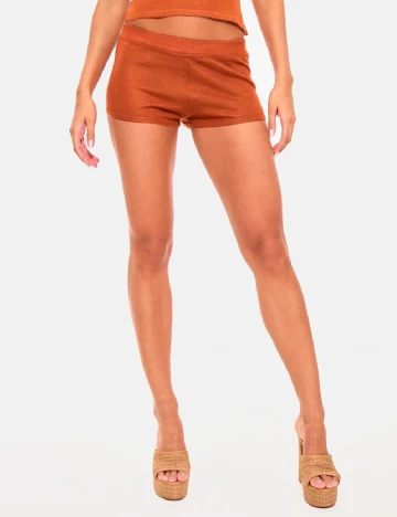 Pantaloni scurti PRETTYLITTLETHING, maro Maro