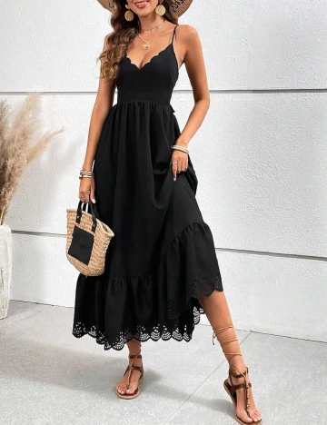 Rochie lunga SHEIN, negru Negru