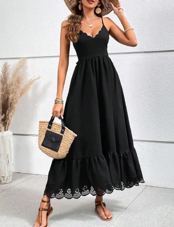 Rochie lunga SHEIN, negru Negru