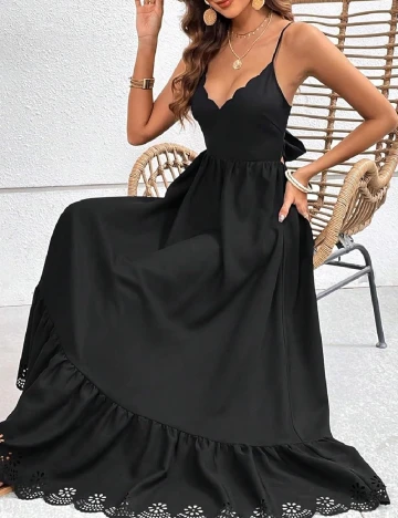 Rochie lunga SHEIN, negru Negru