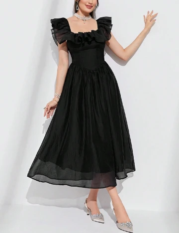 Rochie lunga SHEIN, negru Negru