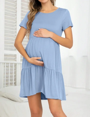 Rochie scurta SHEIN Maternity, albastru Albastru