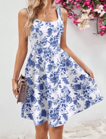 Rochie scurta SHEIN, alb Alb