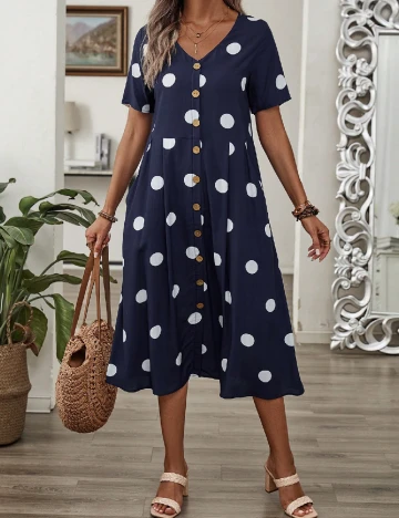 Rochie medie SHEIN, albastru Albastru