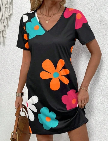 Rochie scurta SHEIN, negru Negru