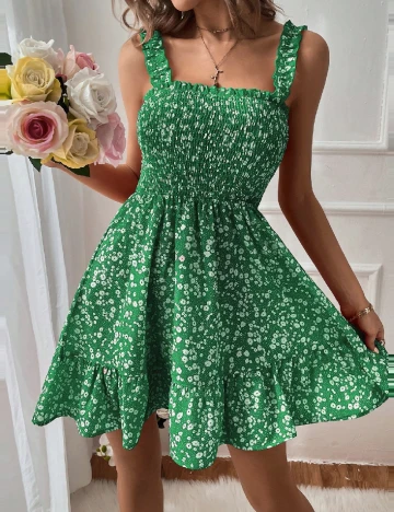 Rochie scurta SHEIN, verde Verde