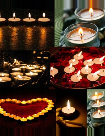 Set lumanari parfumate 6 bucati Bolsius, roz