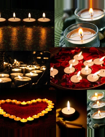 Set lumanari parfumate 6 bucati Bolsius, roz