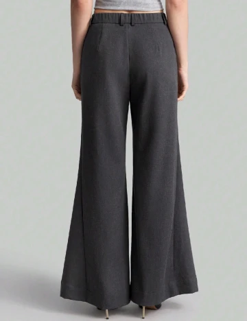 Pantaloni SHEIN, gri inchis Gri