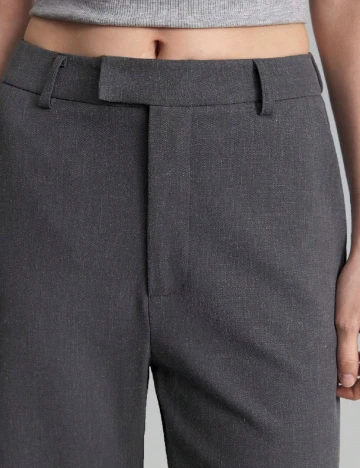 Pantaloni SHEIN, gri inchis Gri