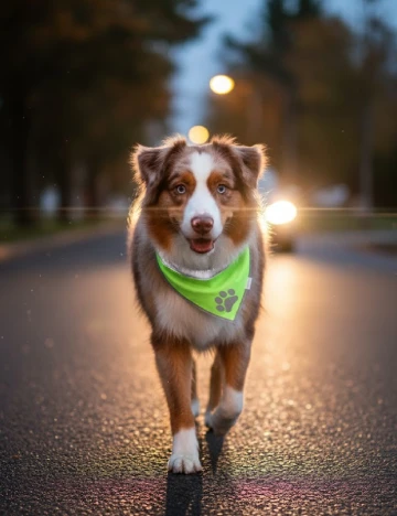 Bandana pentru caini Pets Dreamteam, verde