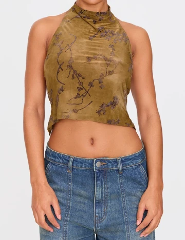 Top PRETTYLITTLETHING, verde Verde