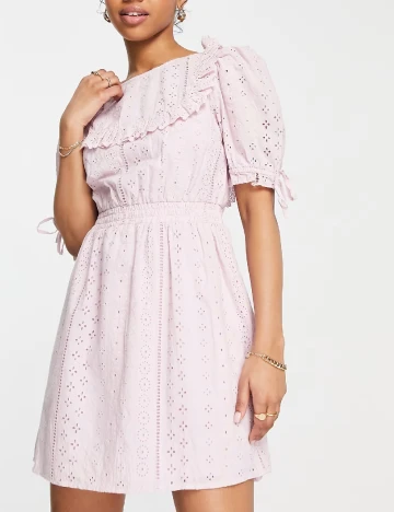 Rochie scurta Miss Selfridge, roz Roz