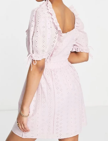 Rochie scurta Miss Selfridge, roz Roz