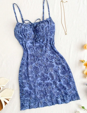 Rochie scurta SHEIN, albastru Albastru