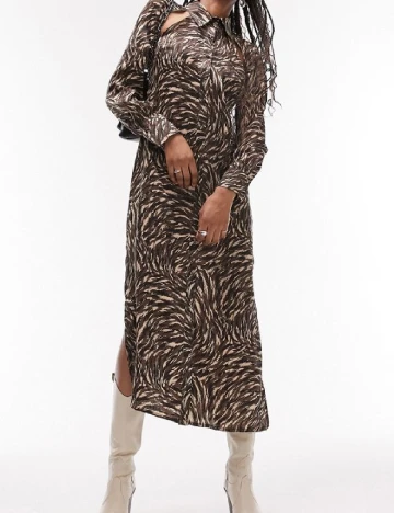 Rochie medie Top Shop, maro Maro