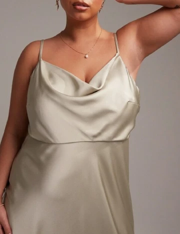 Rochie lunga ASOS Curve, bej