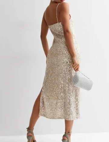 Rochie medie New look, crem Crem