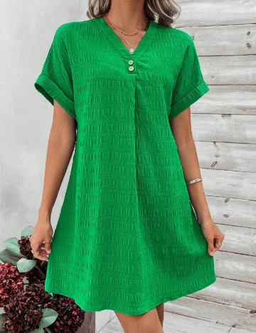 Rochie scurta SHEIN, verde Verde