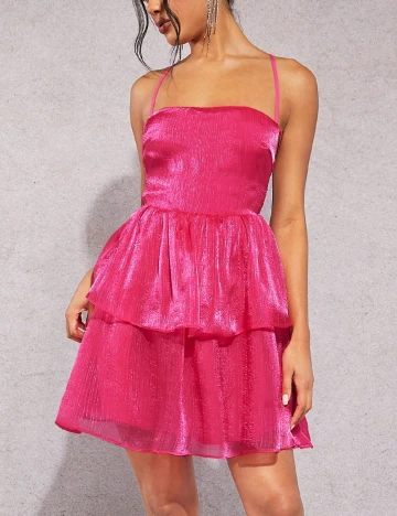 Rochie scurta SHEIN, roz Roz