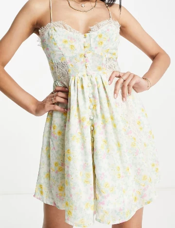 Rochie scurta ASOS, floral print Floral print
