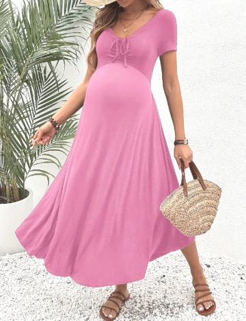 Rochie medie SHEIN Maternity, roz Roz